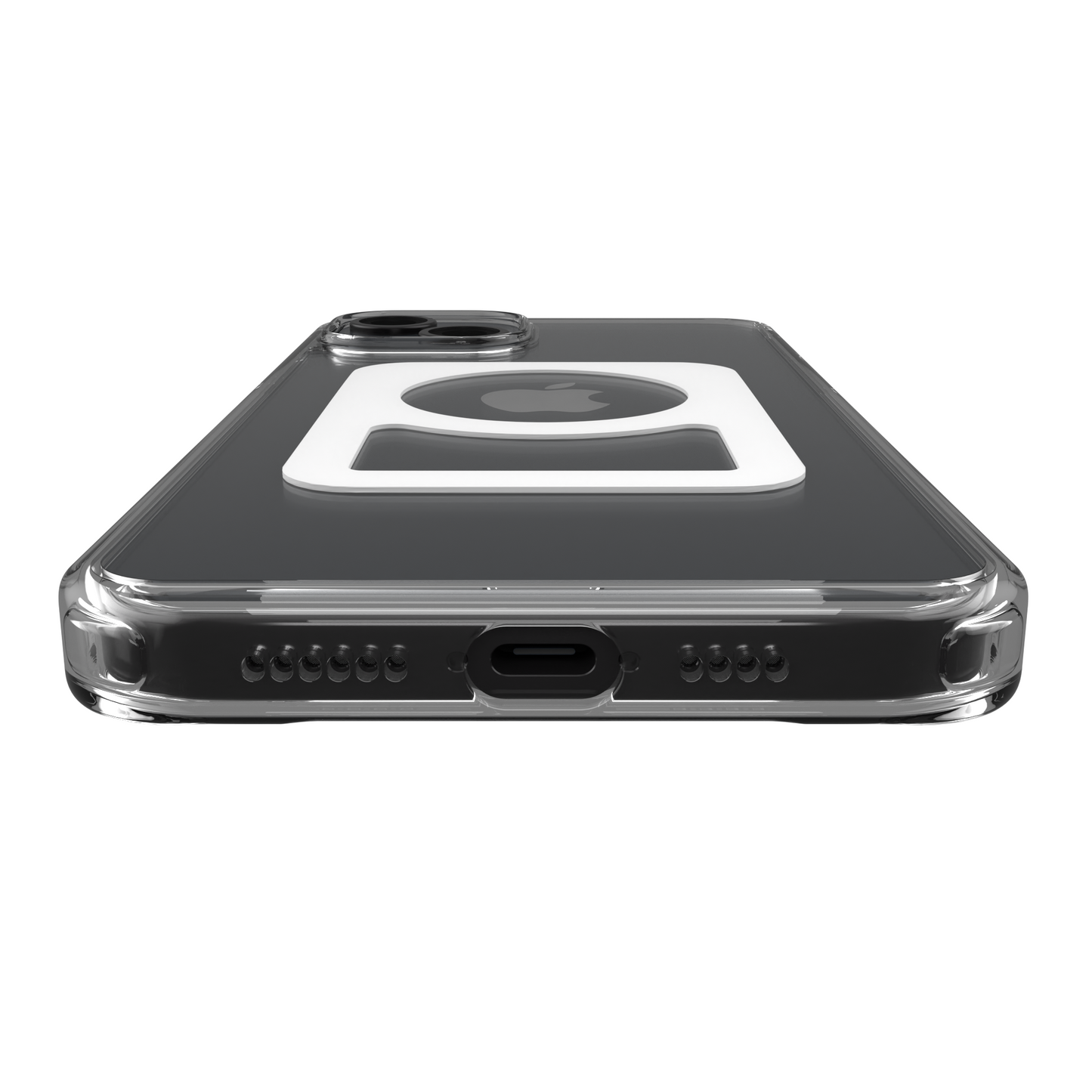 iPhone 15 Plus clear case back bottom view | MBC15X-CLS1