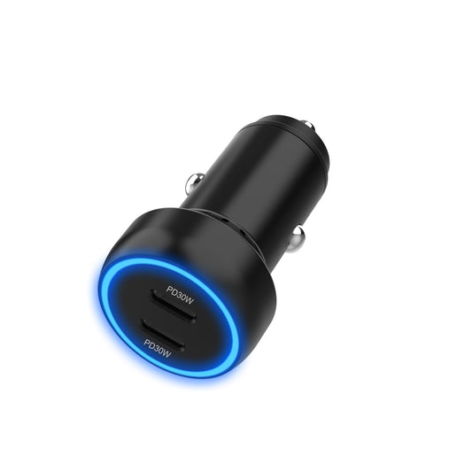 Cargador USB-C de doble puerto (60 W) para coche