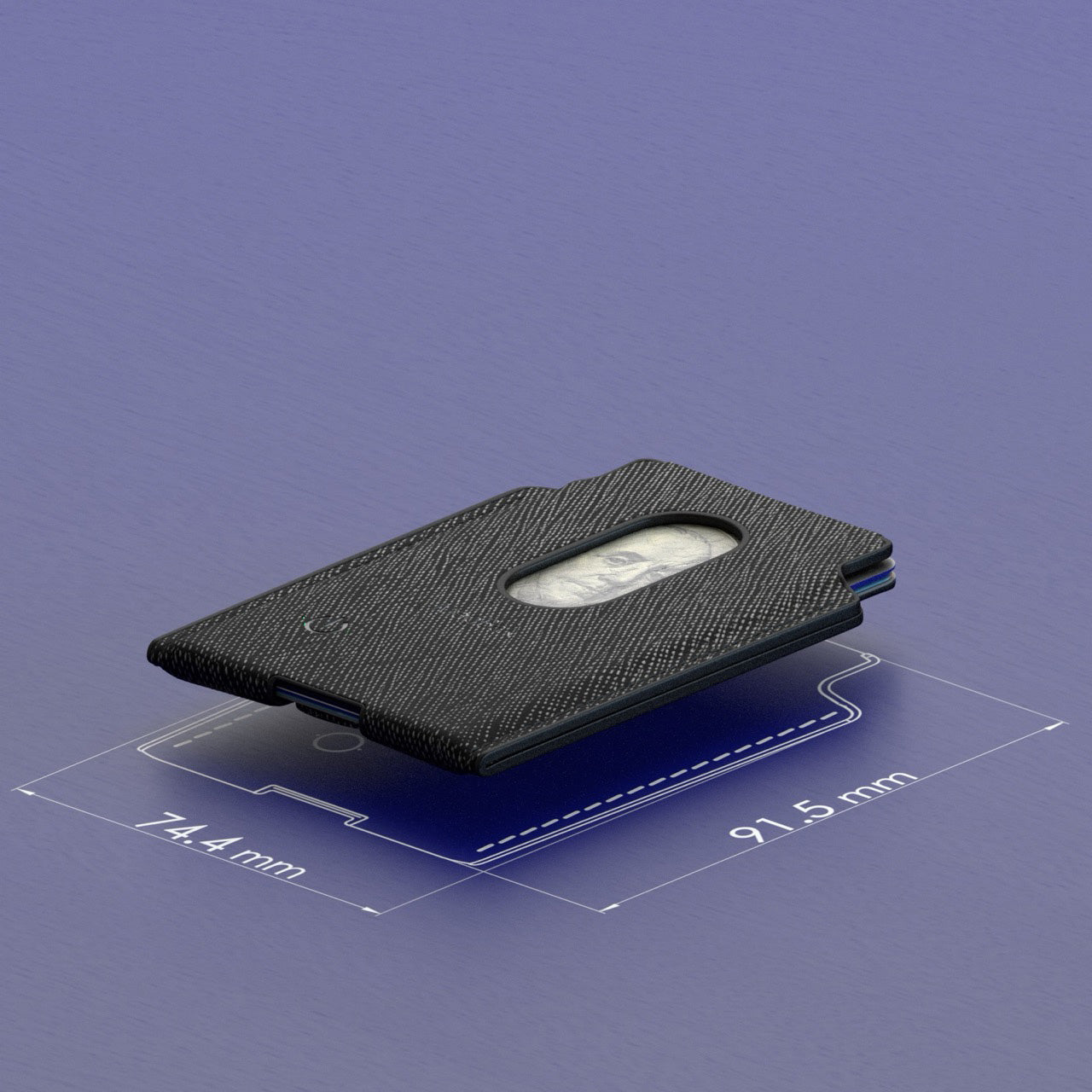 MagBak Wallet dimensions | FMWLT-SBK