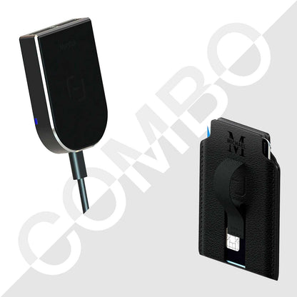 Car Charger and Wallet Combo