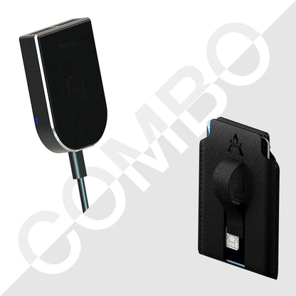 Car Charger and Wallet Combo
