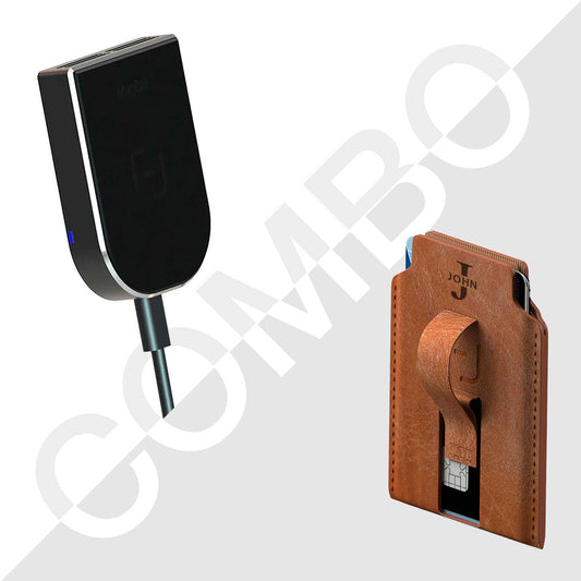 Car Charger and Wallet Combo