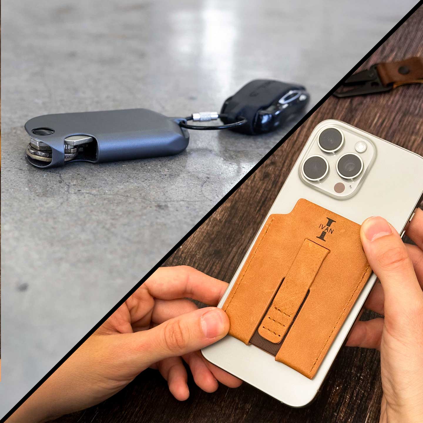 KeyTag + Personalized Wallet Combo