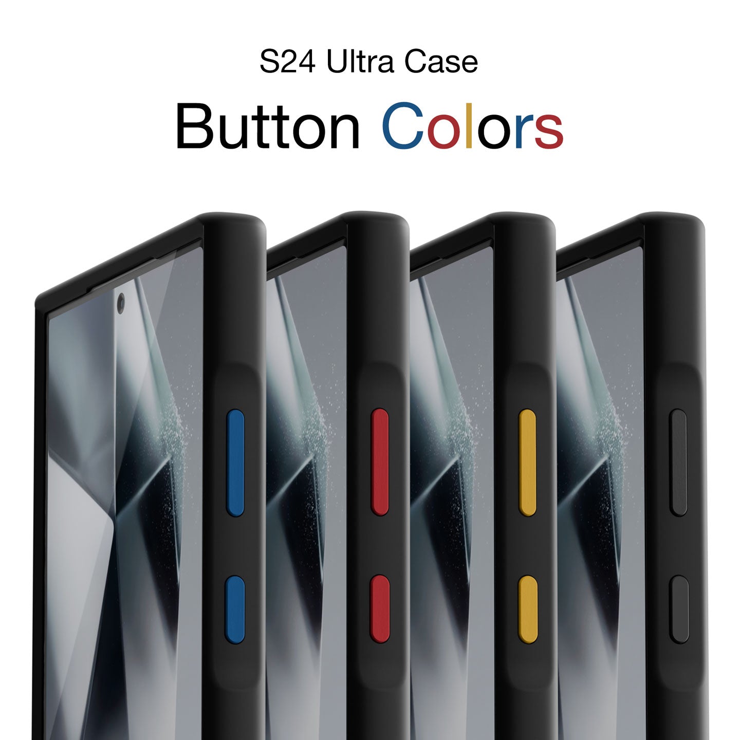 S24 Ultra Series color case buttons | BTN-15BK-X4