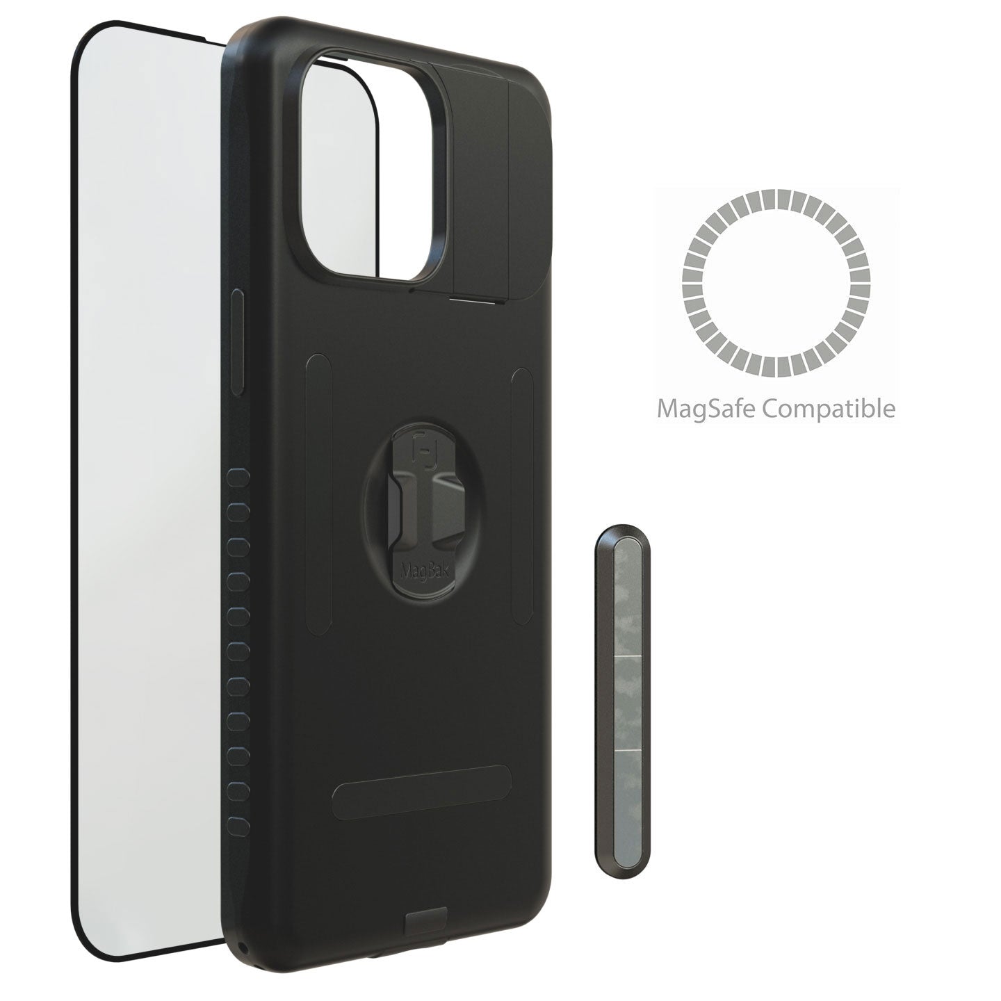 【美品】MagBak(マグバック) iPhone ケース ブラック MagBak Magnetic Phone Case for iPhone 15 Series | Slim | MagSafe