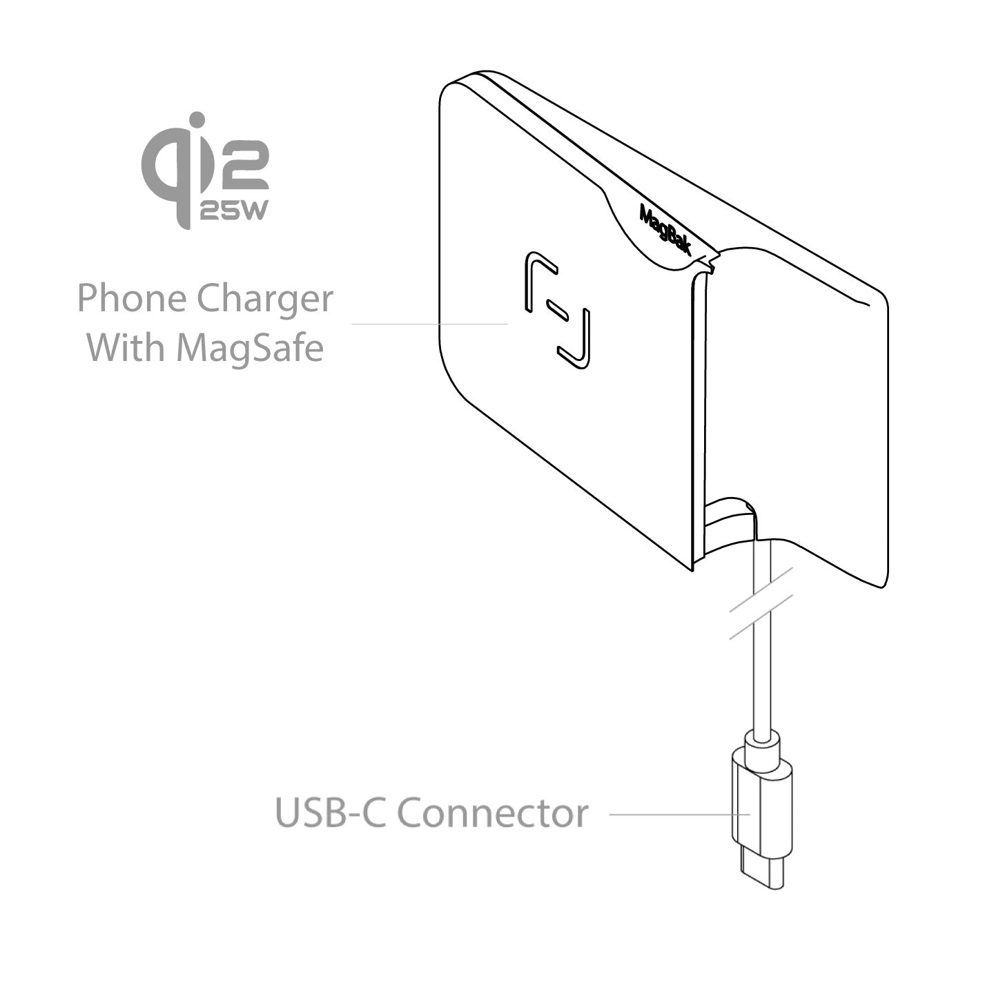 MagBak Phone Mount And Charger for Tesla (25W)