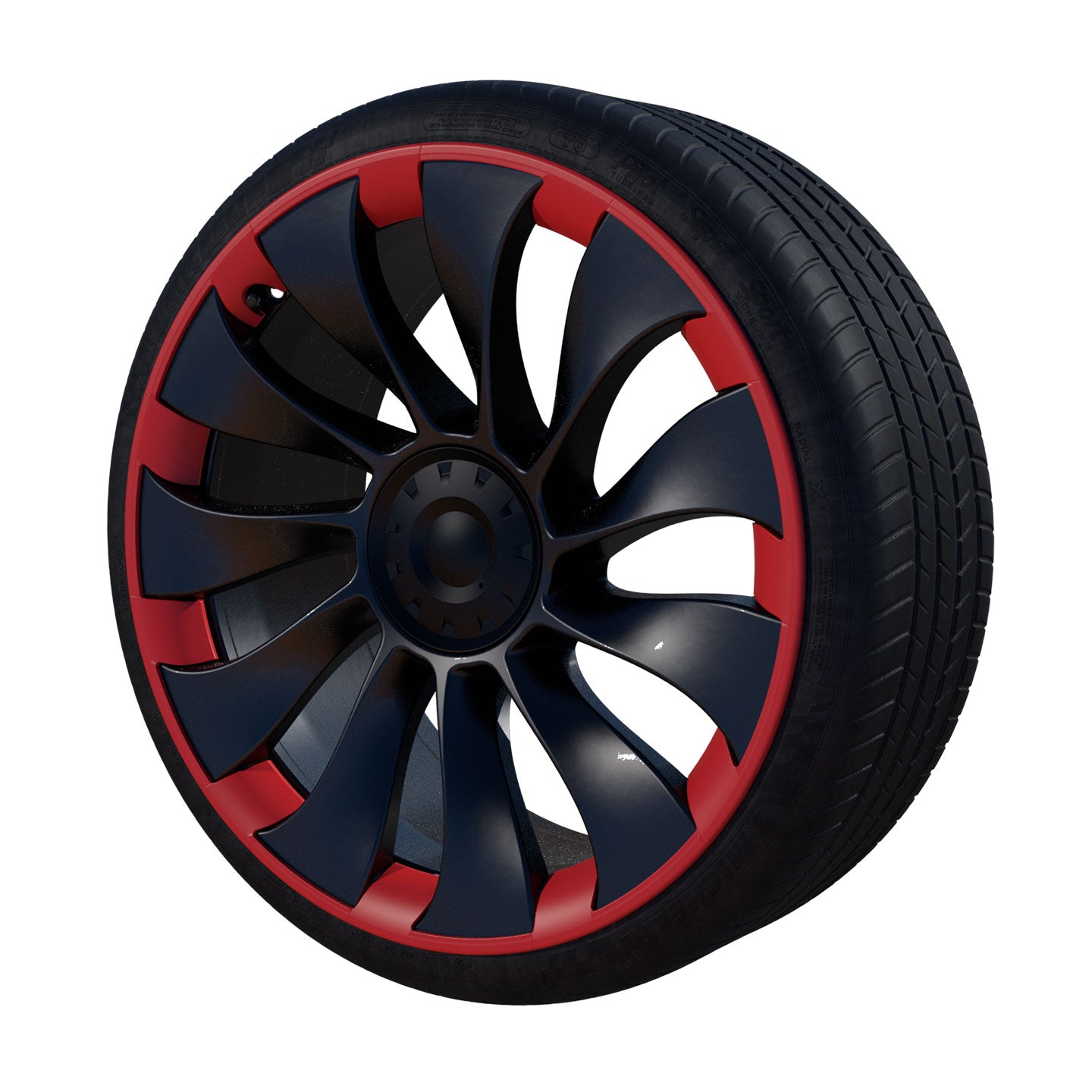 Red RimCase Model Y Uberturbine profile | RPTMY21U-RD