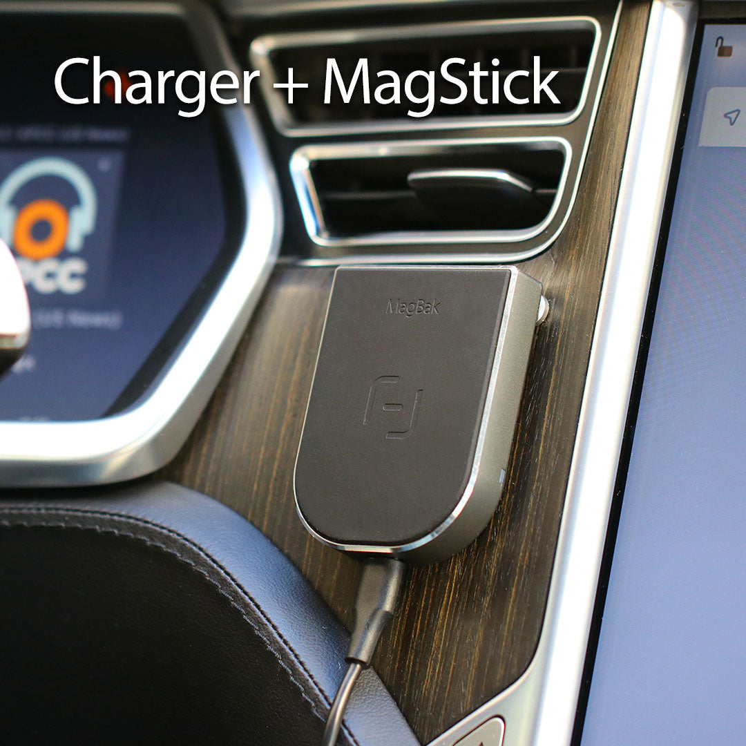 Cargador inalámbrico MagBak - Incluye adaptador USB para coche 