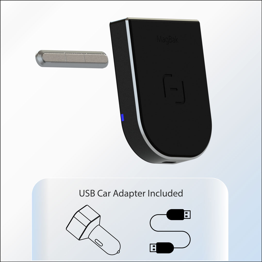 Cargador inalámbrico MagBak - Incluye adaptador USB para coche 